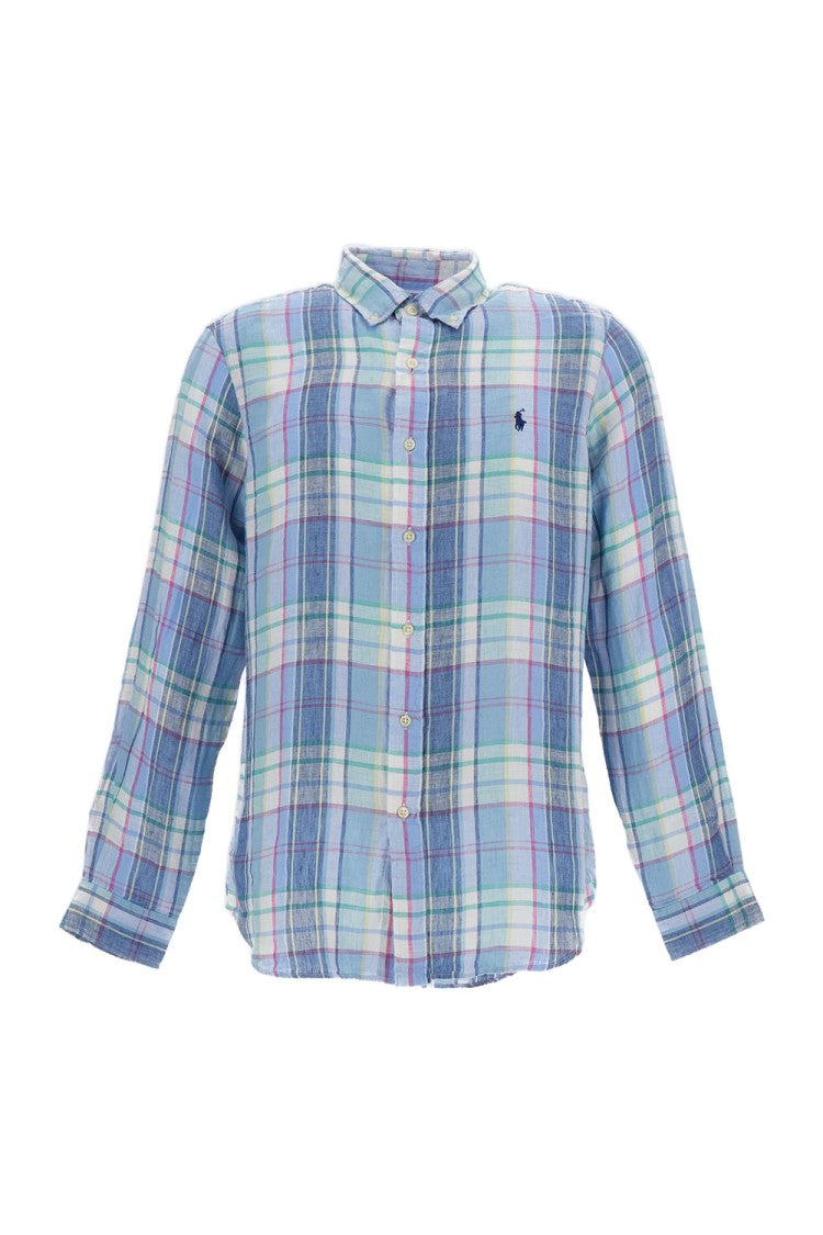 Polo Ralph Lauren Multicolor Check Linen Button-Down Shirt