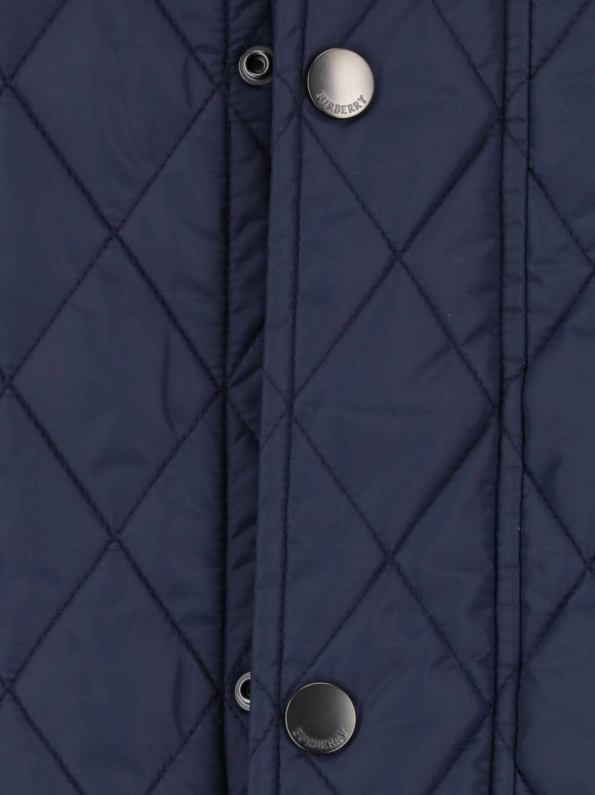 Burberry Blue Haddington Quilted Jacket