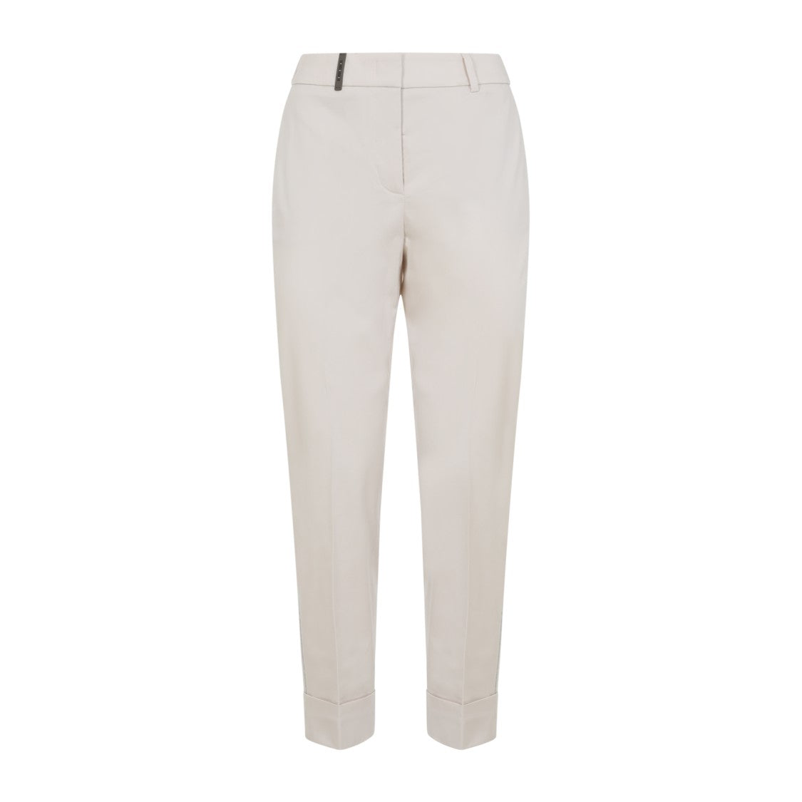 Peserico Tailored Trousers In Soft Cotton-Elastane Fabric