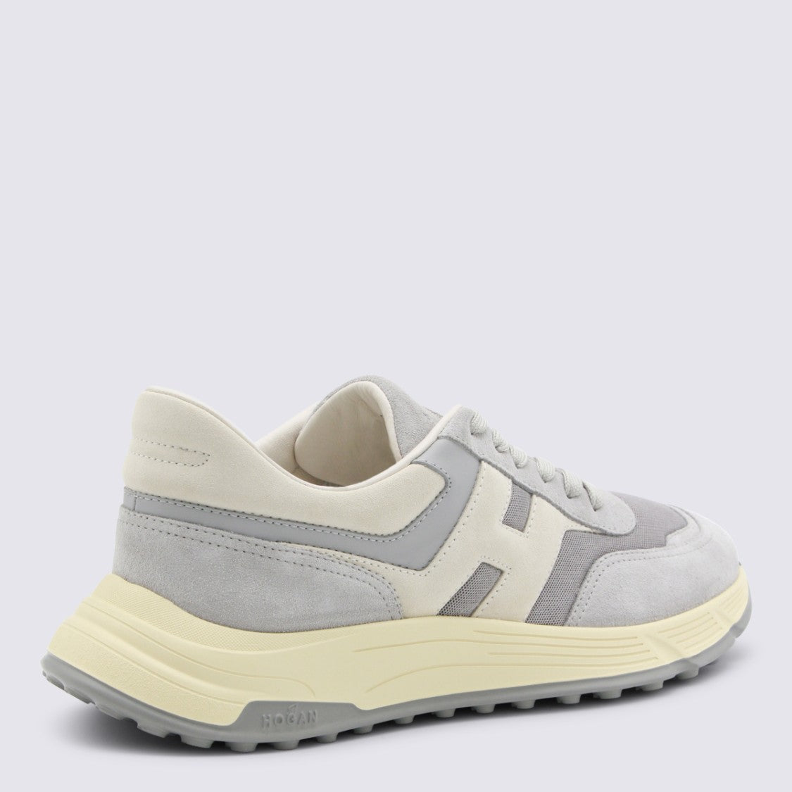Hogan Grey Leather Sneakers