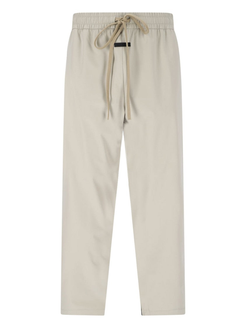 Fear Of God Beige Athletic Pants With Logo And Zip Detail