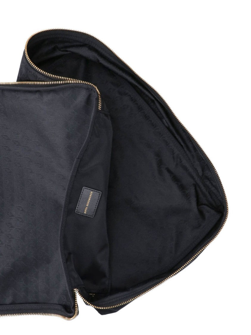 Anya Hindmarch Black Hair Kit Recycled Fabric Pouch