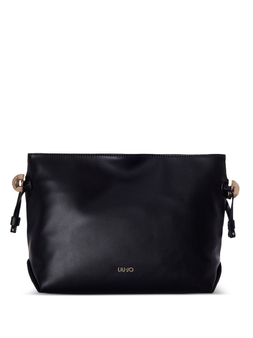 Liu Jo Black Handbag With Gold-Tone Accents