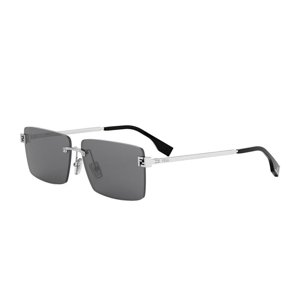 Fendi Sky Vintage-Inspired Rimless Sunglasses
