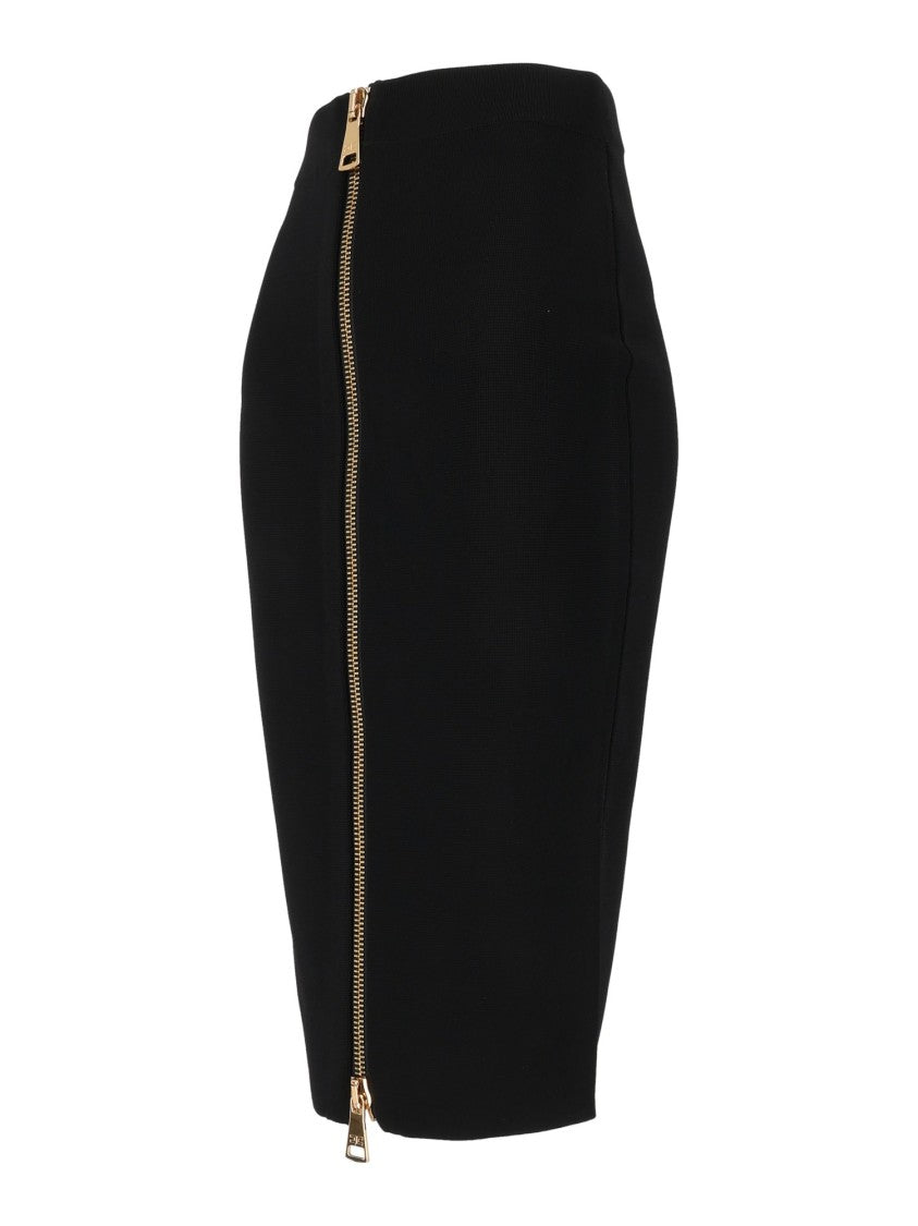 Elisabetta Franchi High-Waisted Fitted Midi Skirt