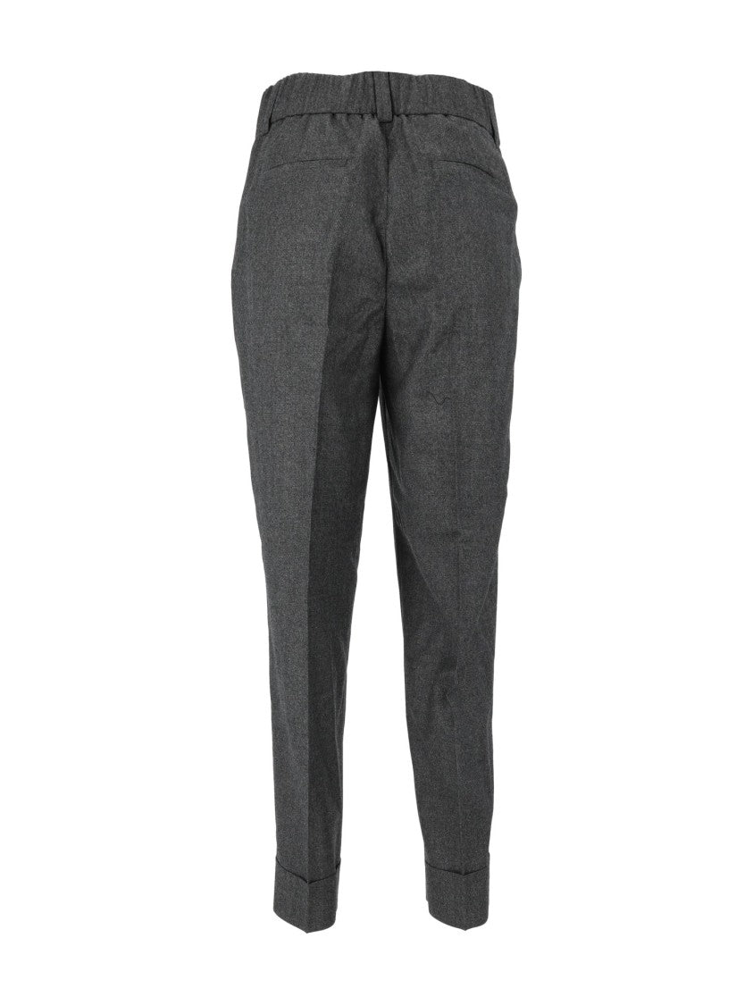 Peserico Tailored High-Waisted Tapered Pants