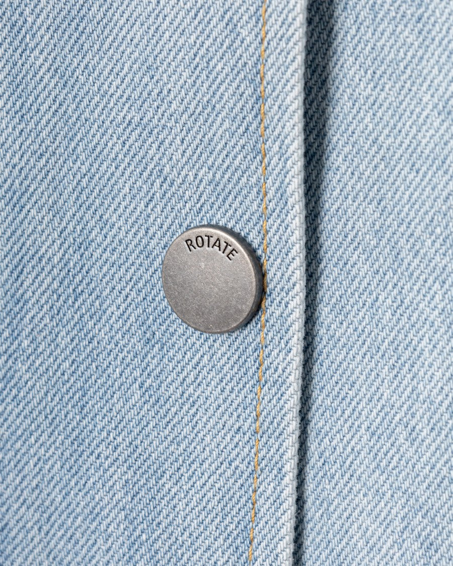 Rotate Laced Denim Jacket With Adjustable Waist