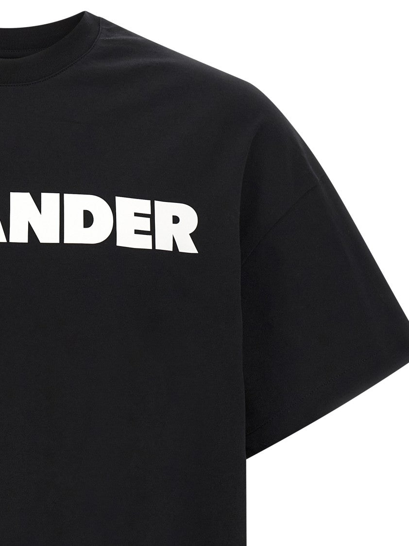 Jil Sander Cotton Jersey T-Shirt With Bold Logo Print