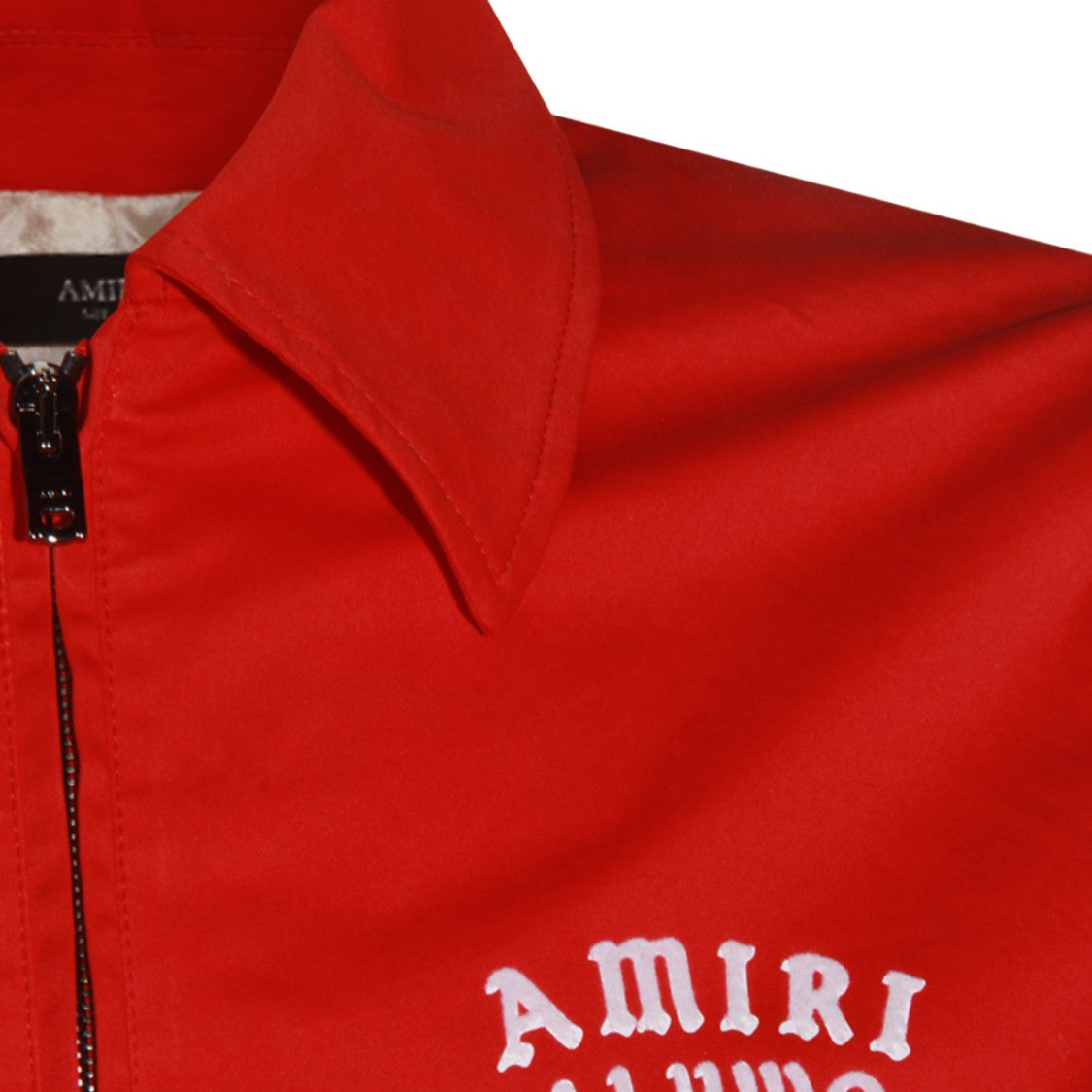 Amiri Red Casual Jacket With Embroidered Details