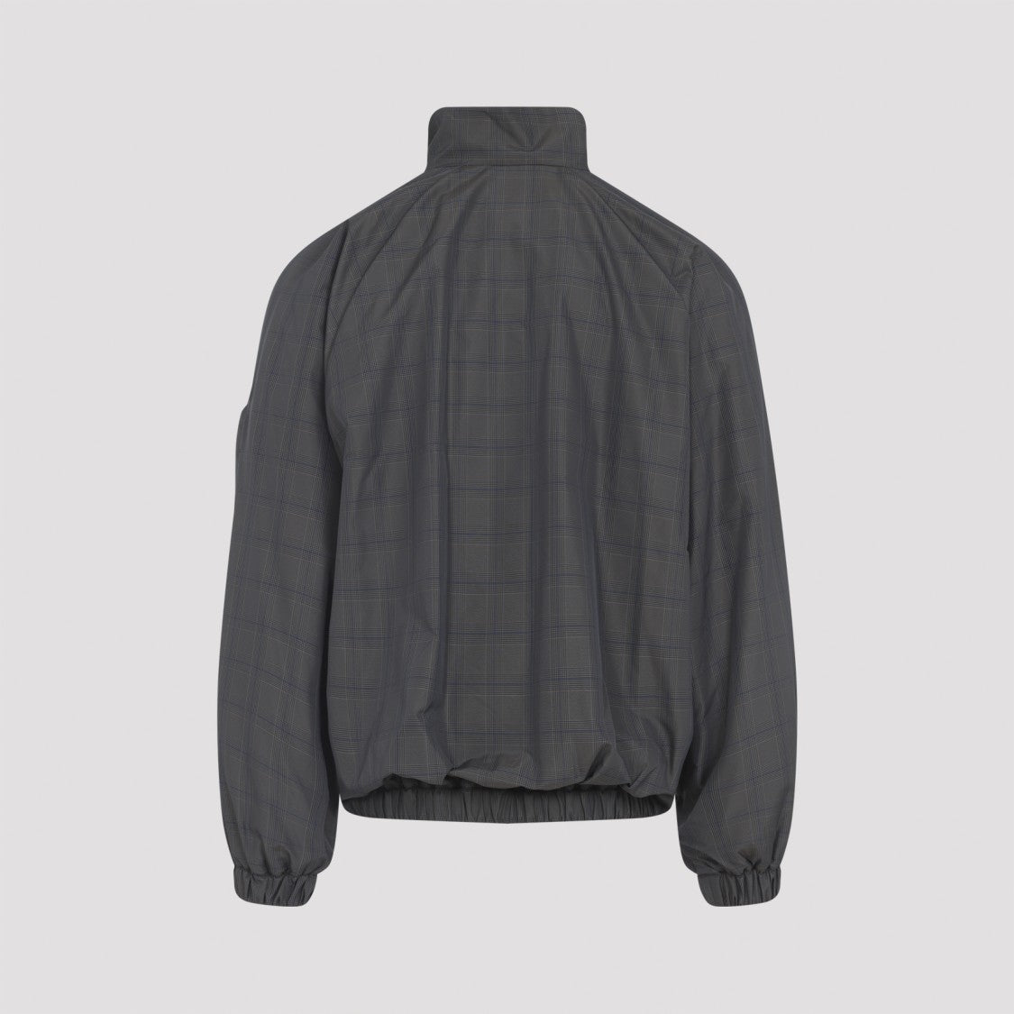 Balenciaga Tech Fabric Tracksuit Jacket With Checkered Pattern