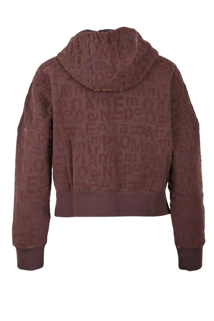 Ea7 Emporio Armani Velvet Boxy Sweatshirt
