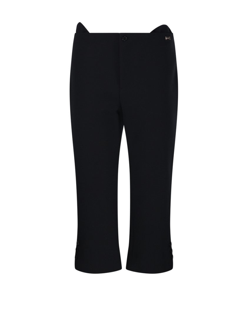 Victoria Beckham Tab Detail Cropped Trouser
