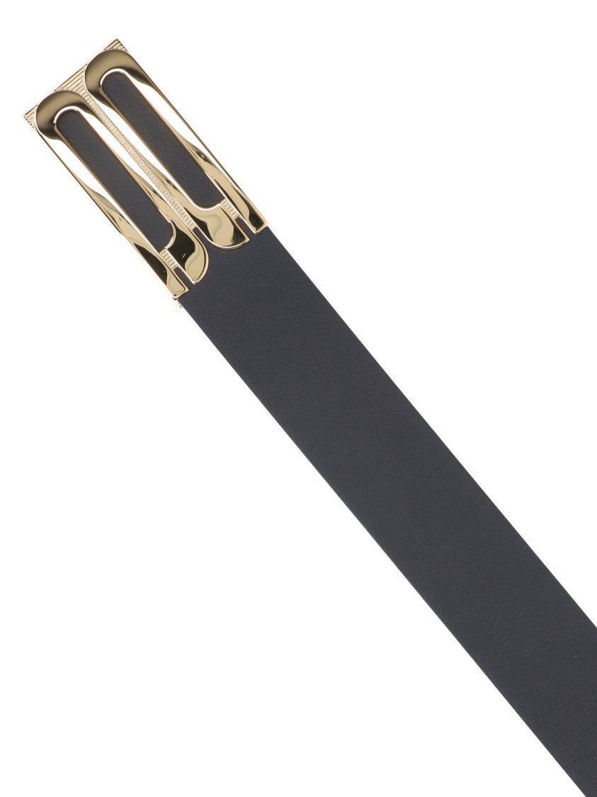 Victoria Beckham "Jumbo Frame" Belt – Black