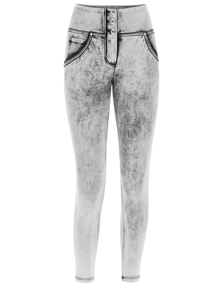 Freddy Slim-Fit Grey Push-Up Pants