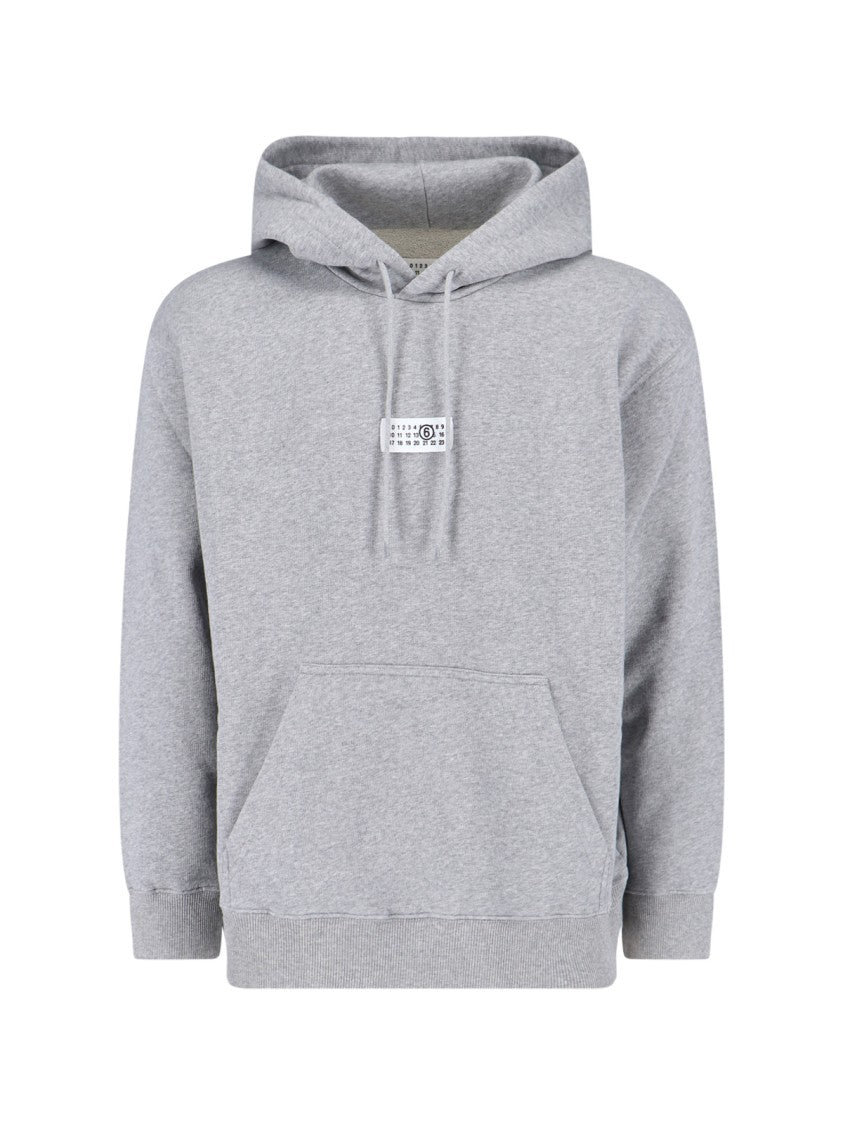 Mm6 By Maison Margiela "Numeric" Hoodie – Grey