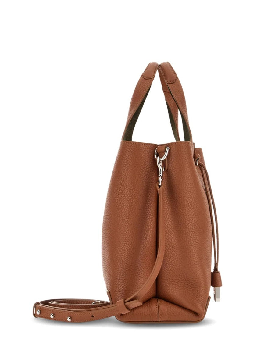 Hogan Textured Calfskin Tote Bag