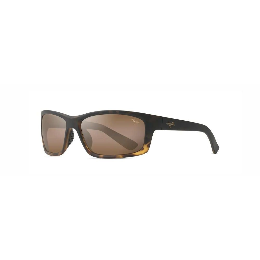 Maui Jim Kanaio Coast Rectangular Tortoiseshell Sunglasses With Brown-Tinted Lenses