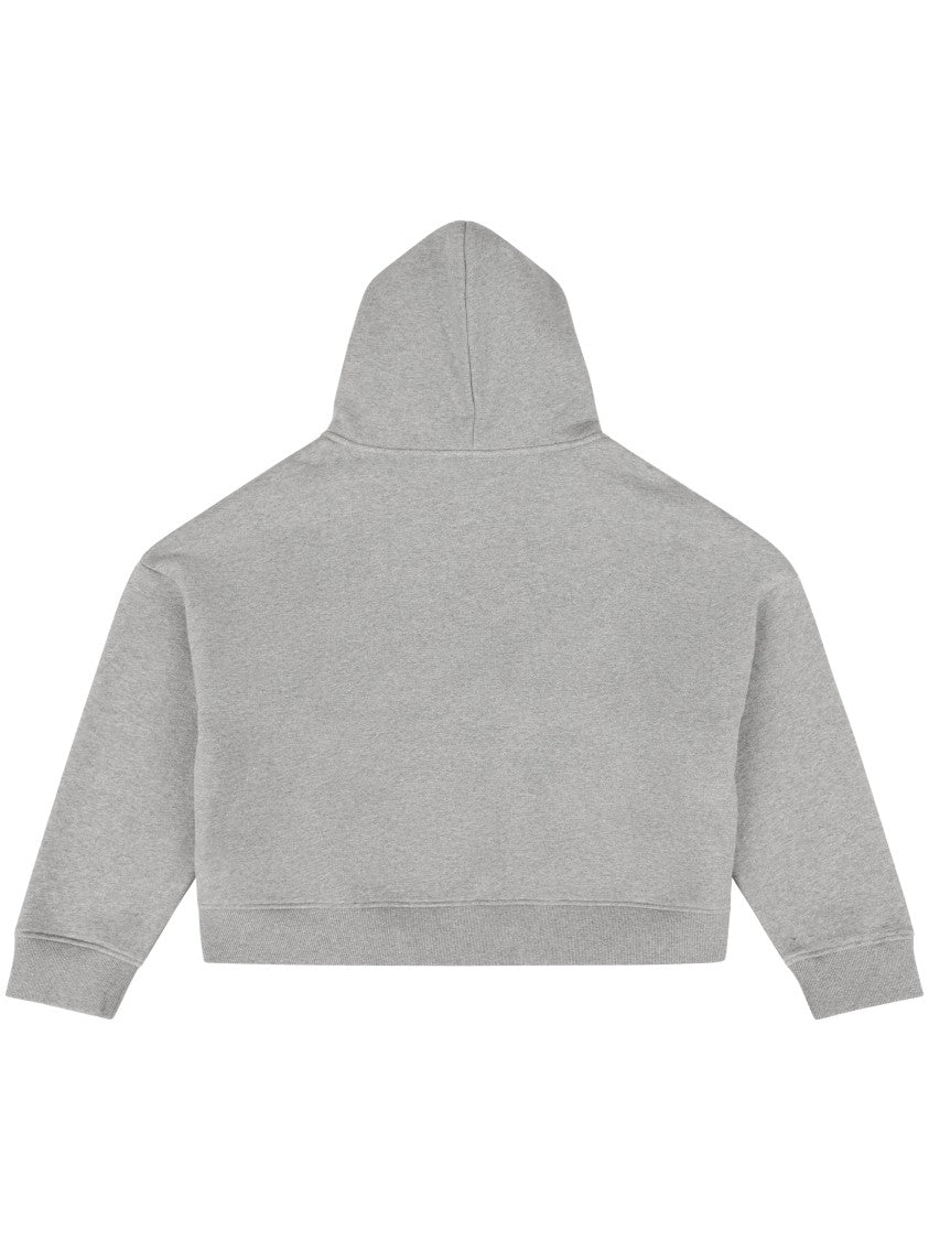 Entire Studios Cropped Zip-Up Hoodie With Relaxed Fit And Hood