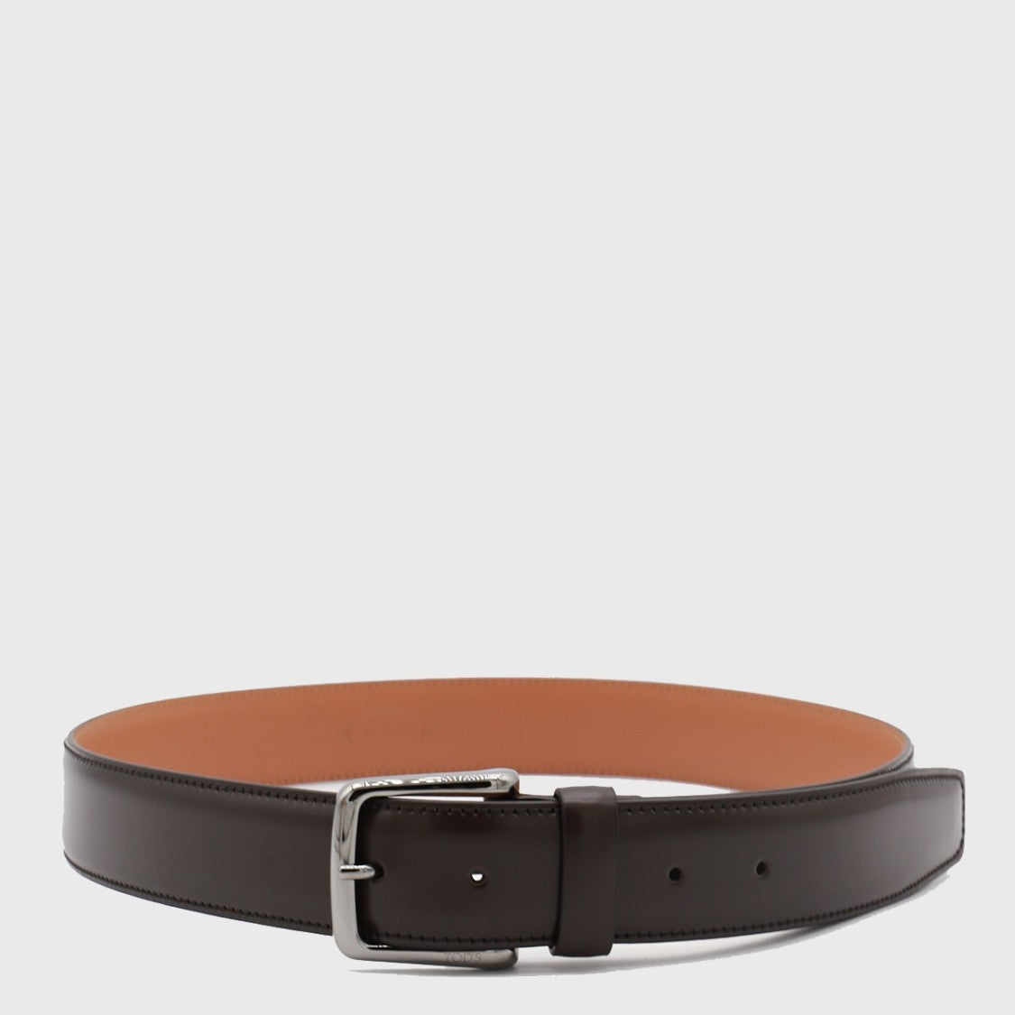 Tod's Dark Leather Lighter Inner Belt