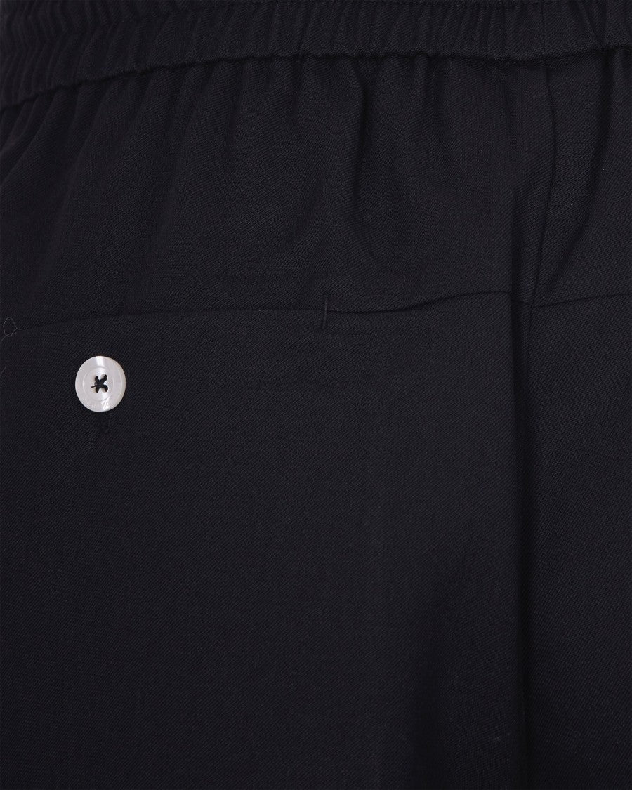 Drôle De Monsieur Cropped Trousers With Drawstring