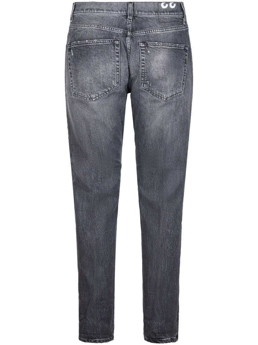 Dondup Iconic Slim Fit Trousers With Classic Five-Pocket Design