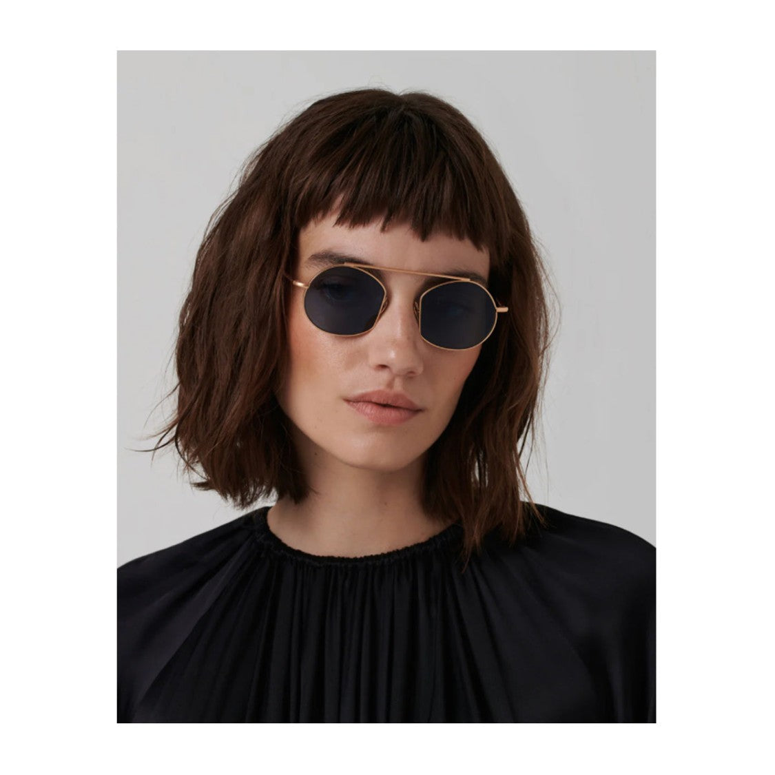 Ahlem Rose Gold Victoires Octagonal Sunglasses