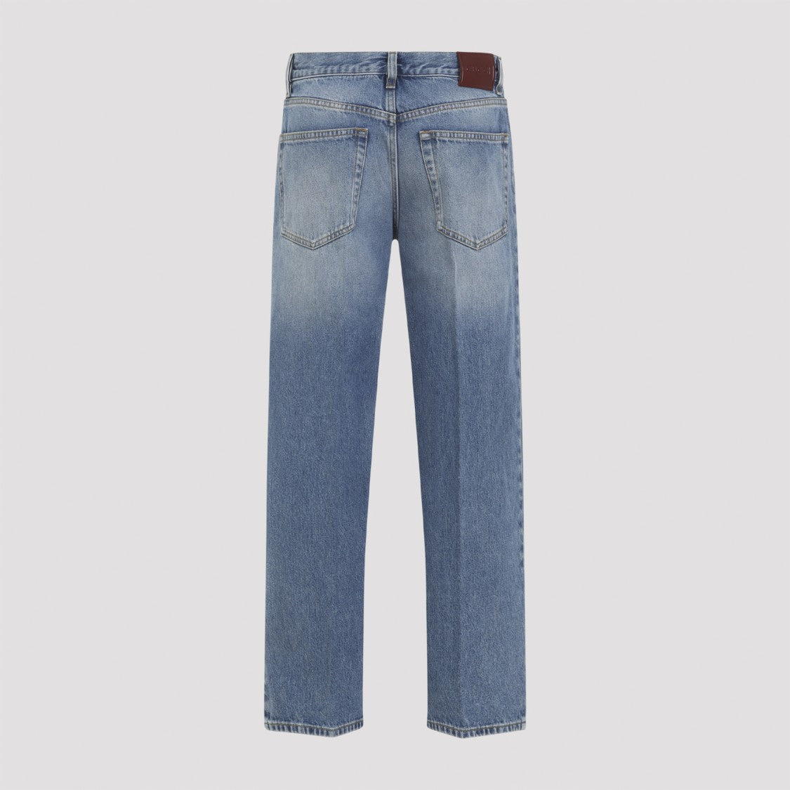 Gucci Mid-Blue Straight-Leg Jeans With Subtle Fading