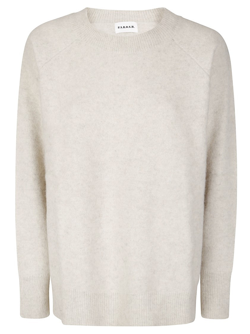 P.A.R.O.S.H. Relaxed-Fit Sweater With Wide Round Collar