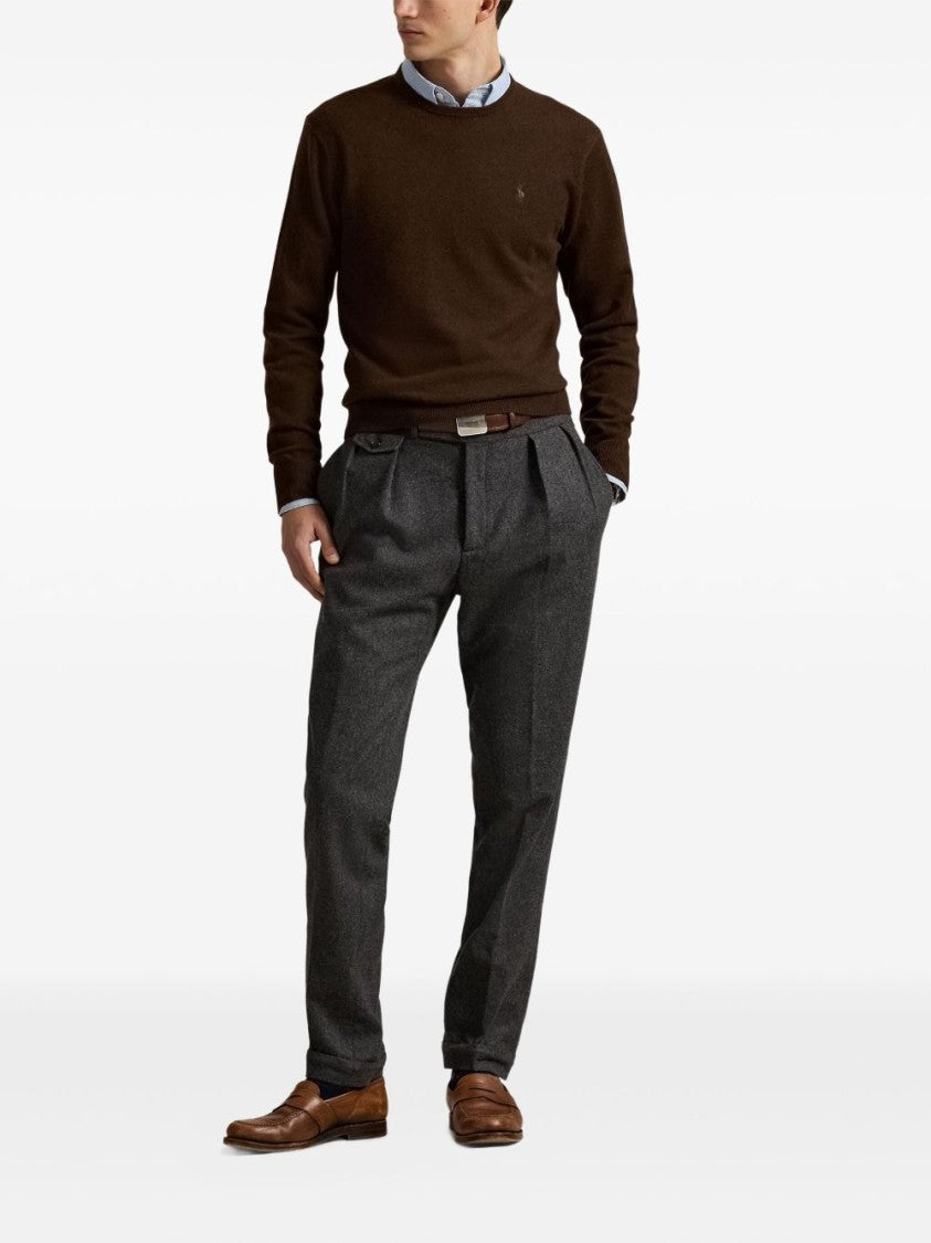 Polo Ralph Lauren Classic Wool Sweater With Crew Neckline