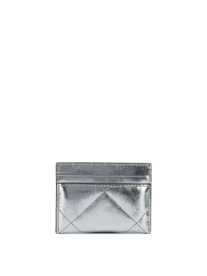 Tory Burch Shiny Metallic Leather Wallet