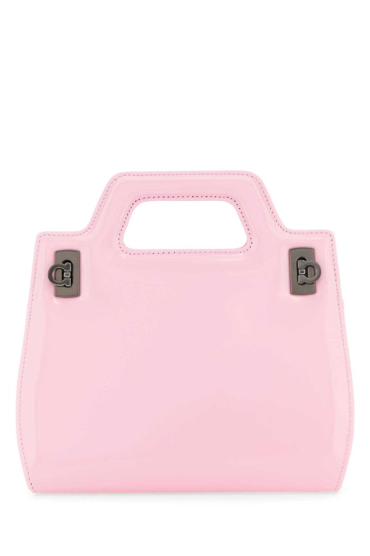 Salvatore Ferragamo Pink Leather Mini Wanda Handbag