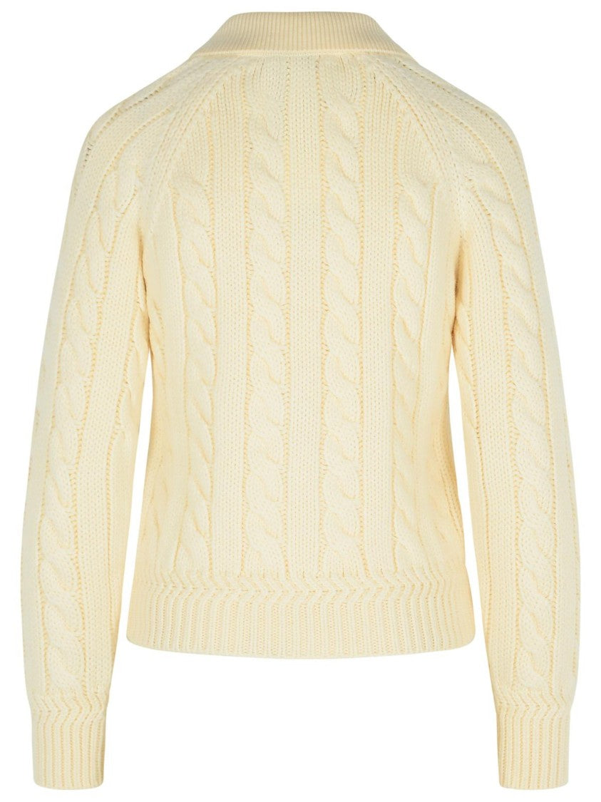 Bally Ivory Extrafine Merino Wool Sweater
