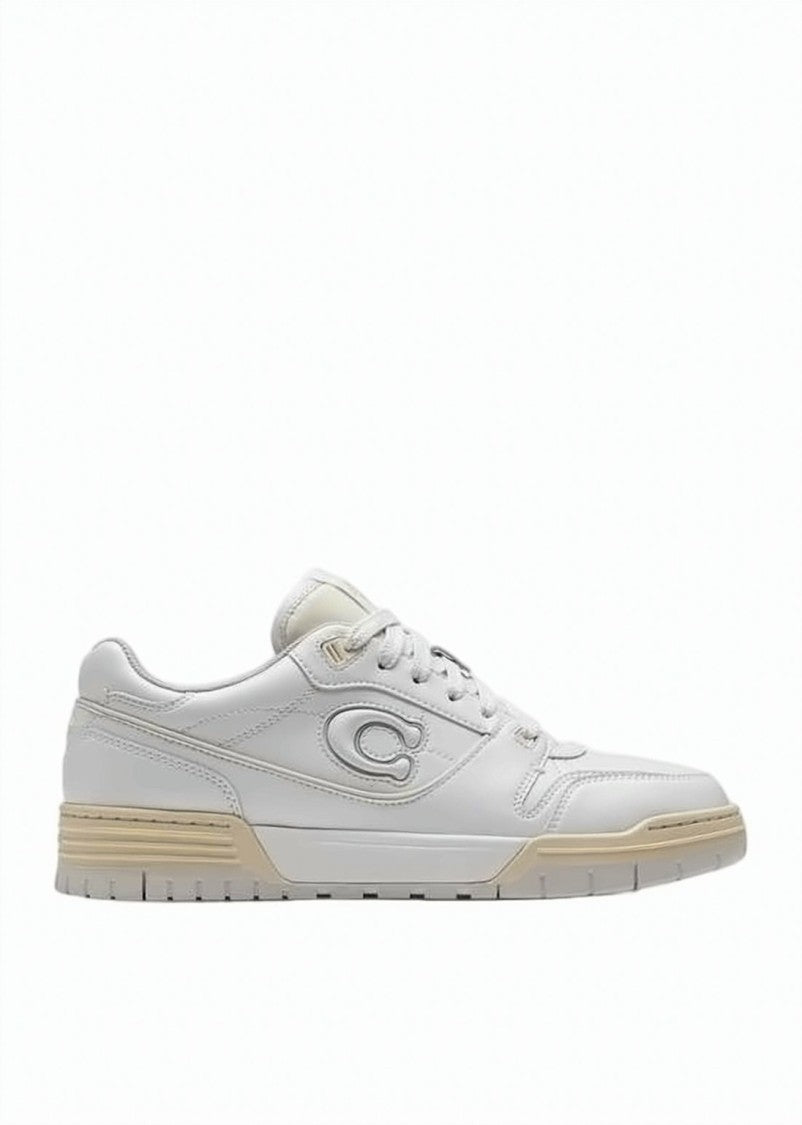 Coach Smooth Leather Low-Top Sneakers With Subtle Logo Detail