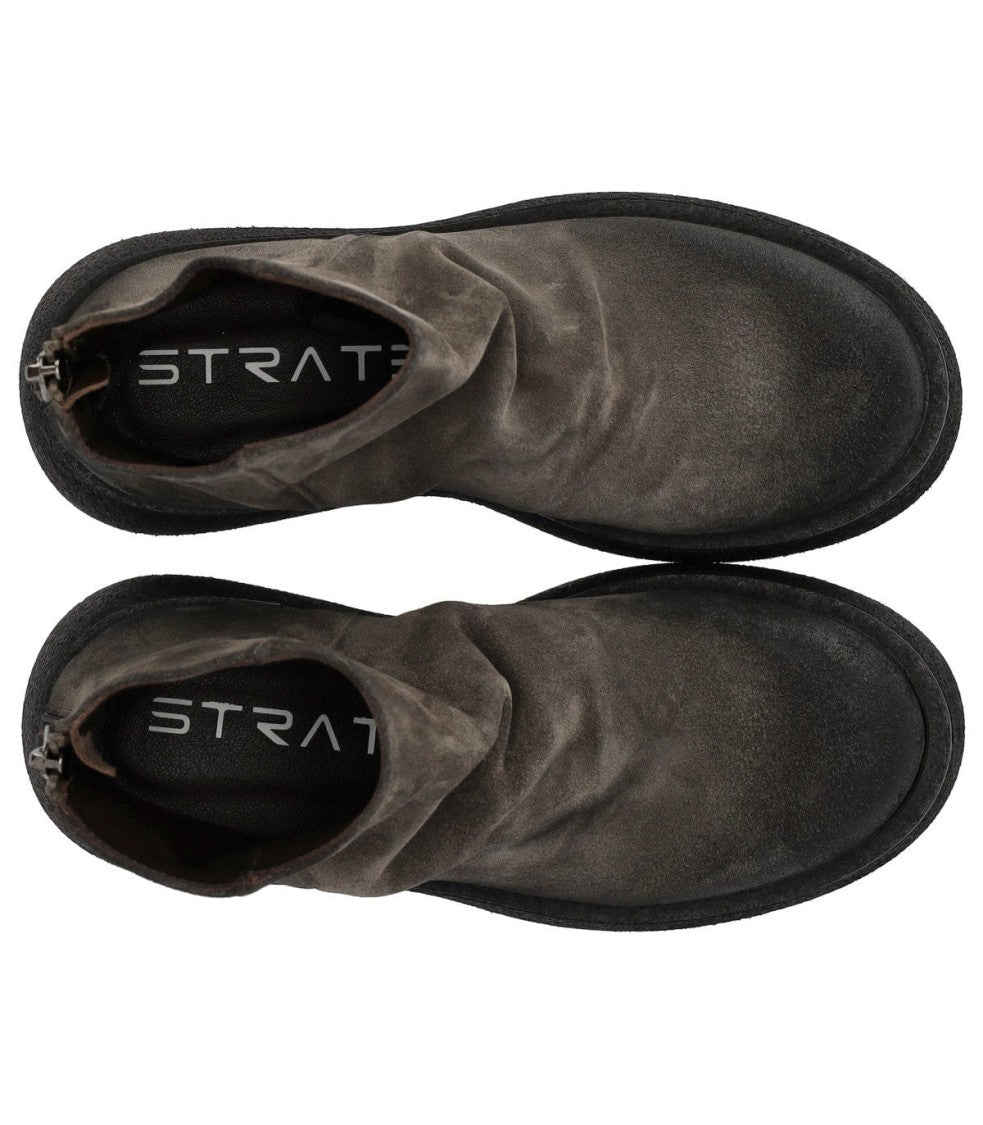 Strategia Sandy Grey Ankle Boot