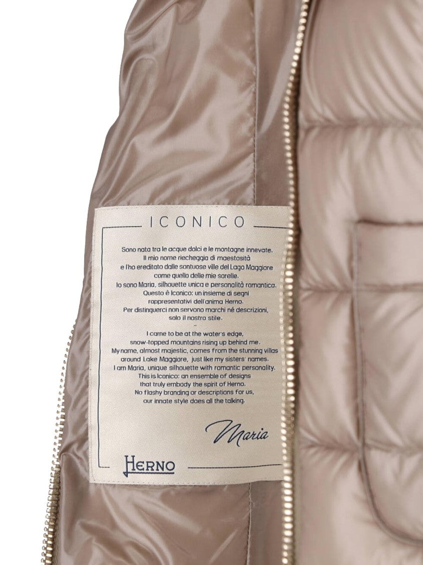 Herno Taupe Maria Waterproof Down Jacket