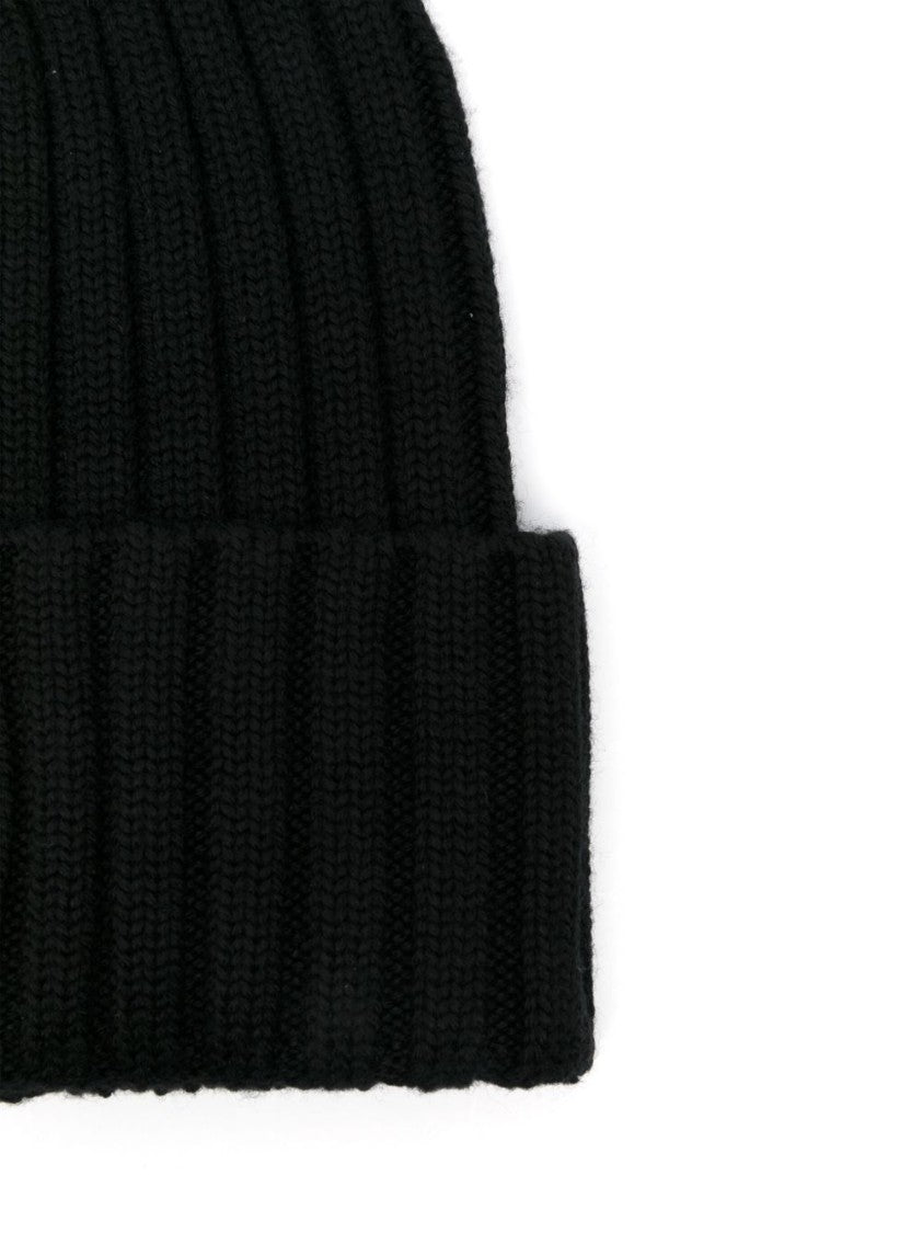 Moncler Ribbed Wool Knit Hat