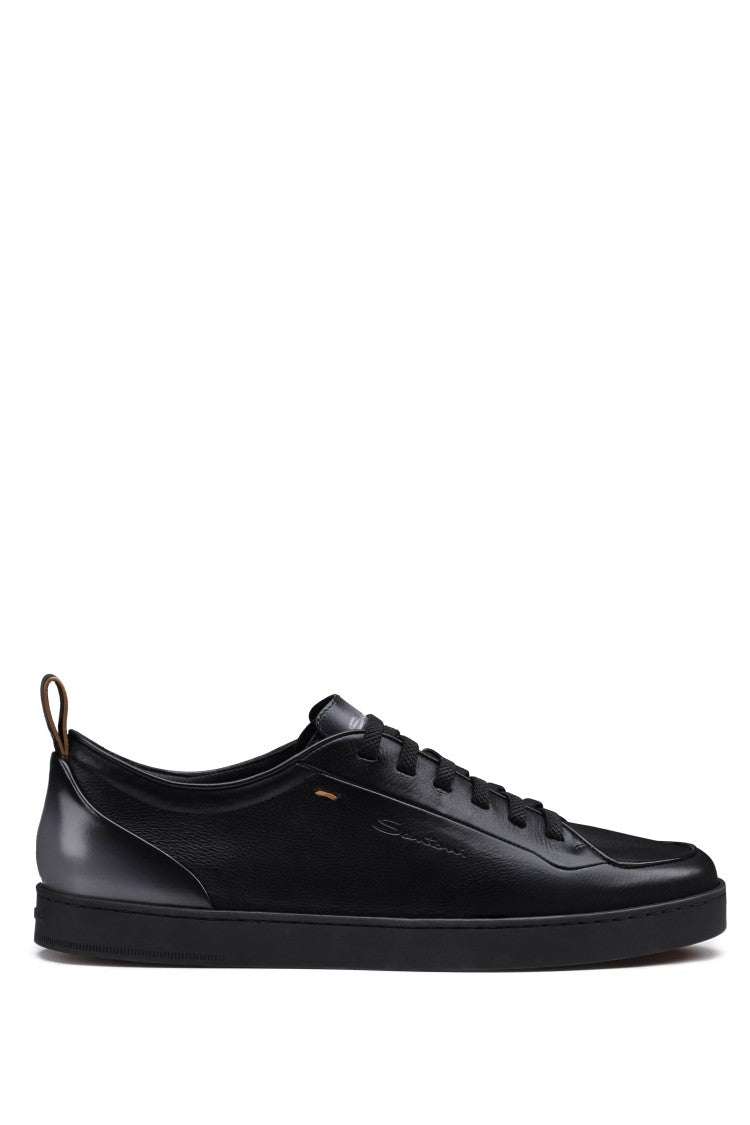 Santoni Lieve Smooth Leather Sneakers