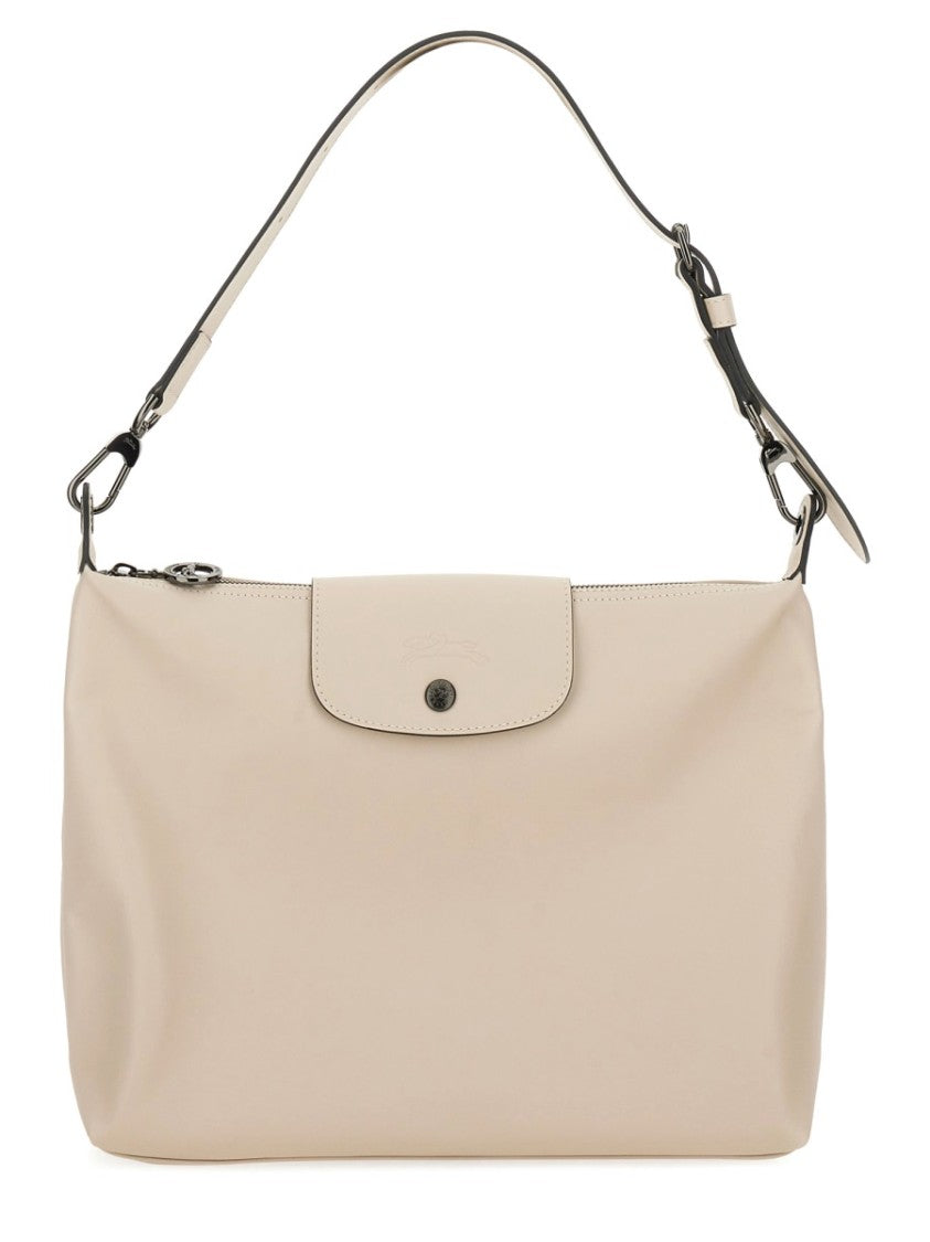 Longchamp Medium Hobo Bag In Smooth Leather With Adjustable Shoulder Strap