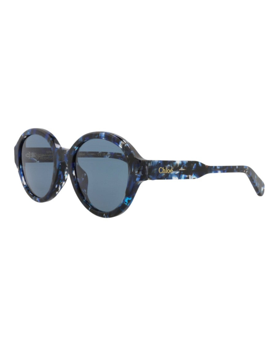 Chloé Round-Frame Recycled Acetate Sunglasses