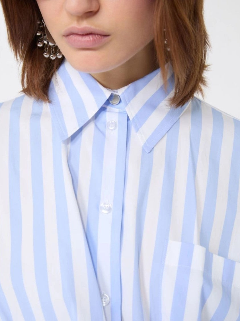 Sportmax Multicolor Vertical Striped Poplin Shirt