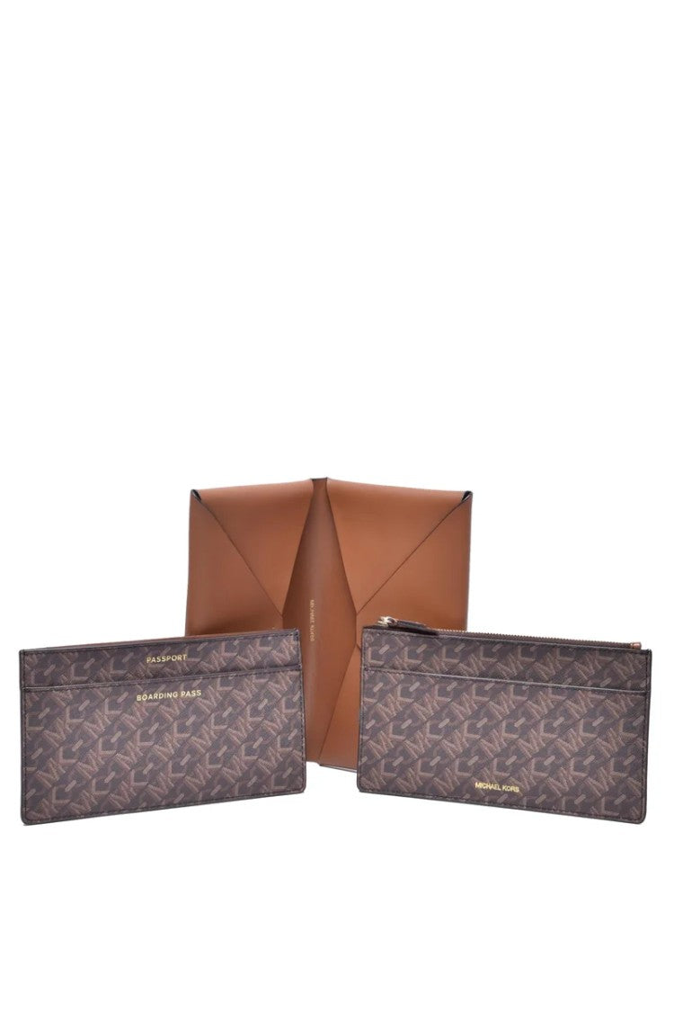 Michael Kors Michael Kors Travel Wallet Leather - Brown