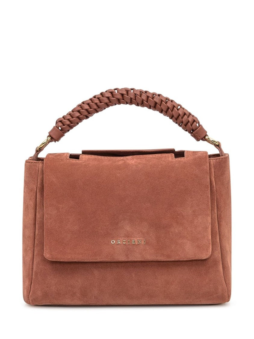 Claudio Orciani Structured Calf Leather Tote Bag With Top Handle