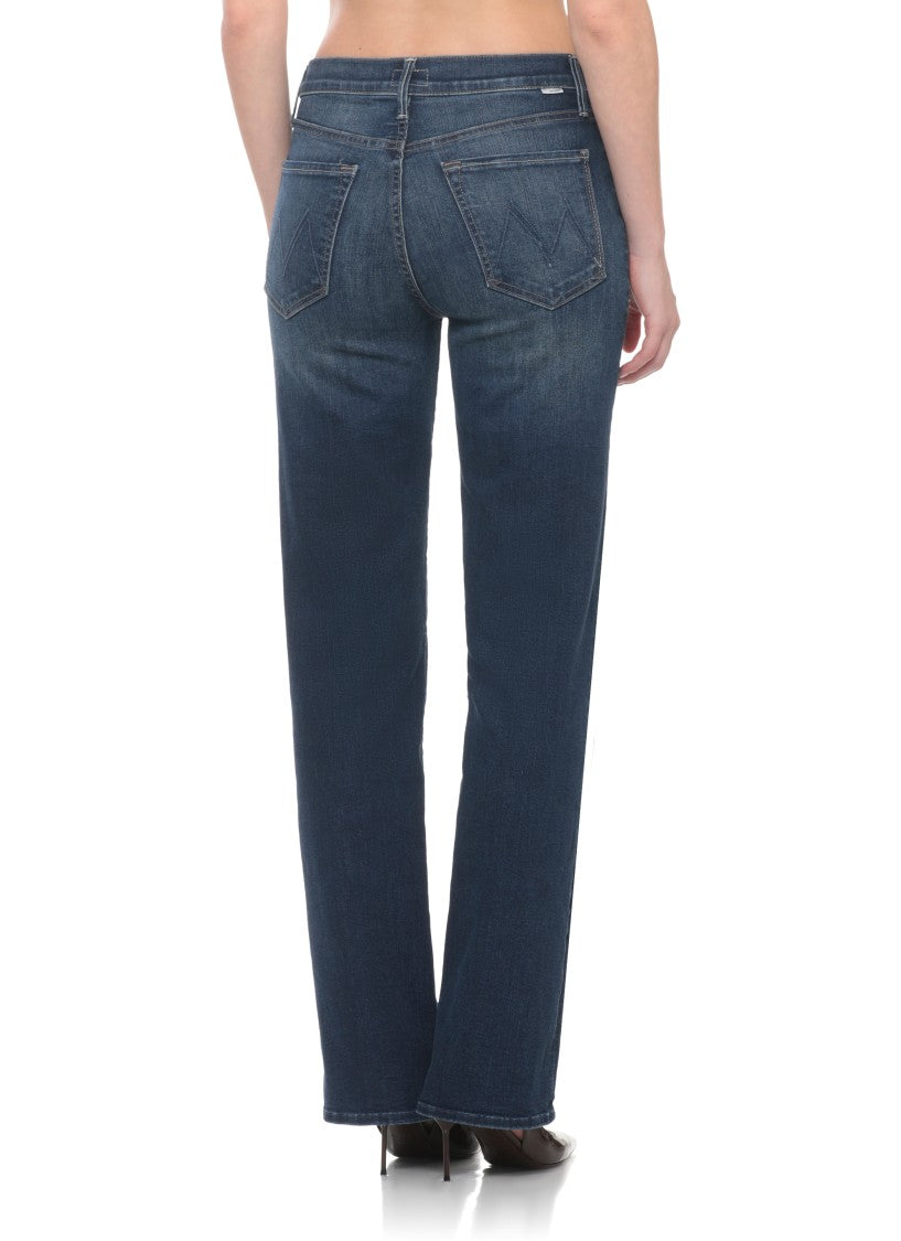 Mother Blue Five Pockets Cotton Jeans