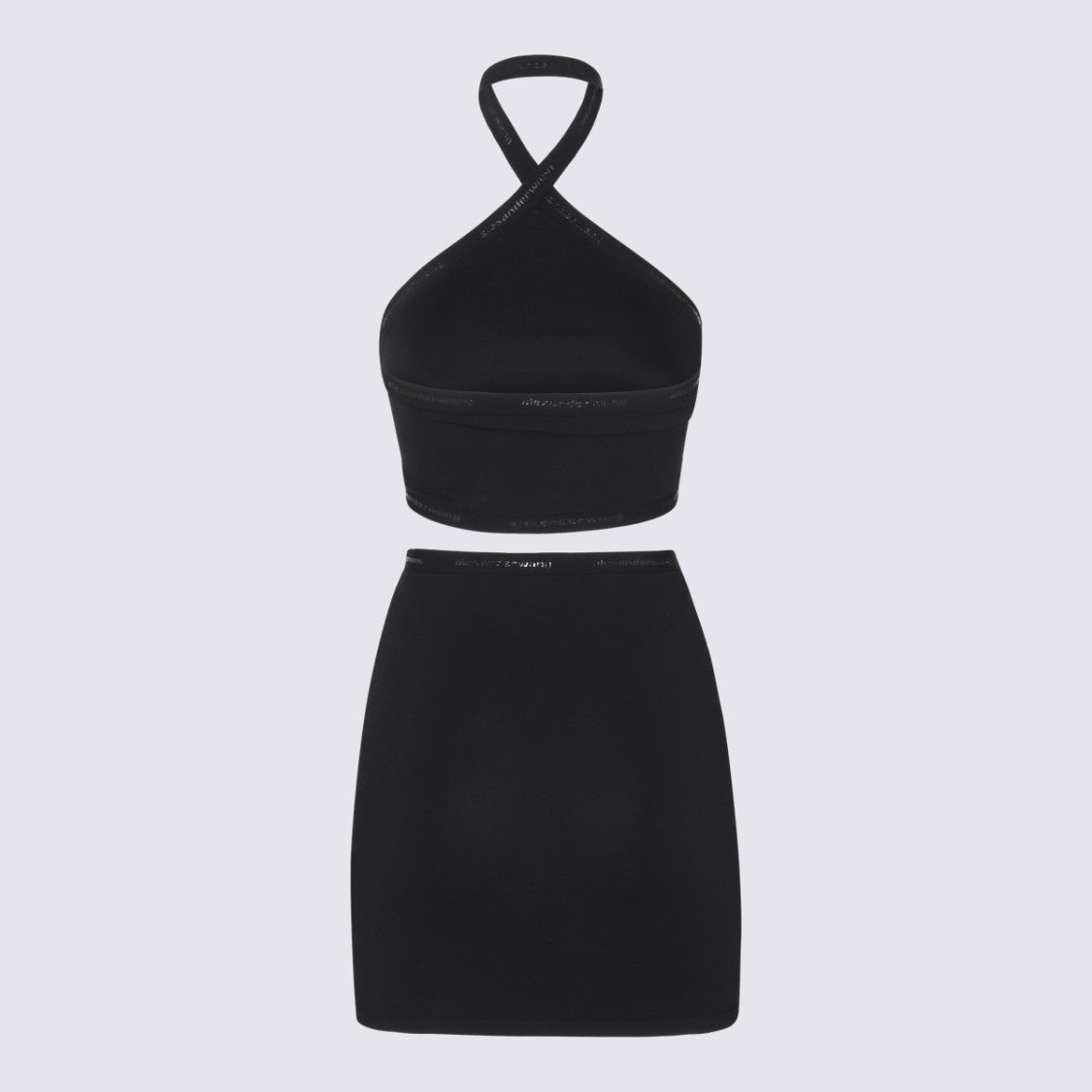 Alexander Wang Halter Neck Mini Dress With Waist Cut-Out Detail