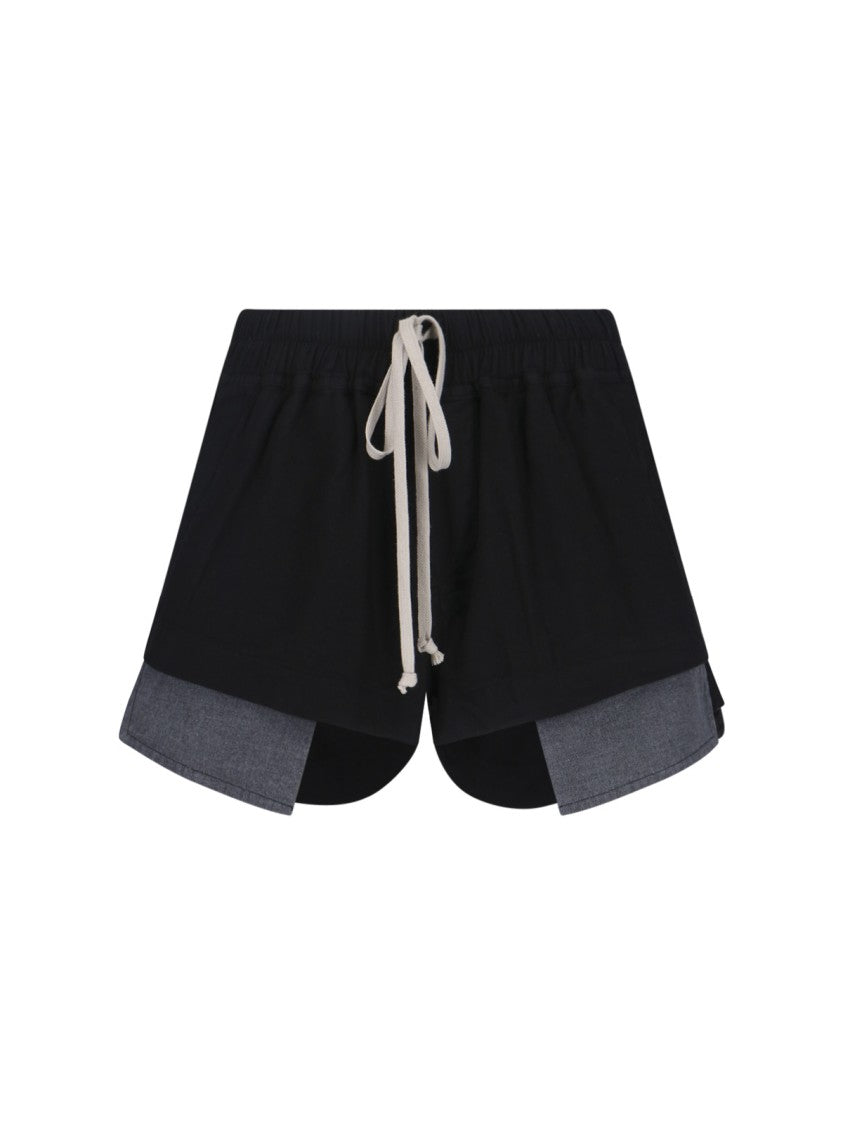 Drkshdw By Rick Owens "Fog Boxers" Shorts – Black/Gray