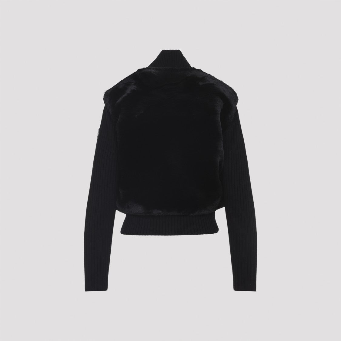 Moose Knuckles Faux Fur And Wool Blend Jacket