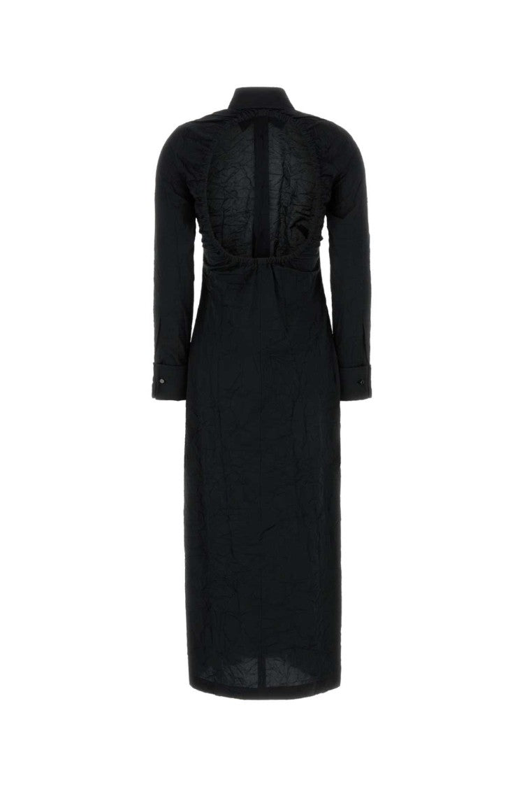 Max Mara Black Poplin Rovigo Shirt Dress