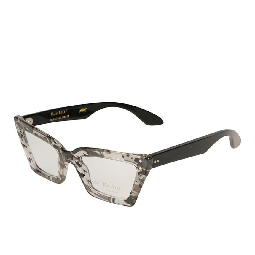 Kador Alexa Oversized Square Frame Eyeglasses With Marbled Pattern