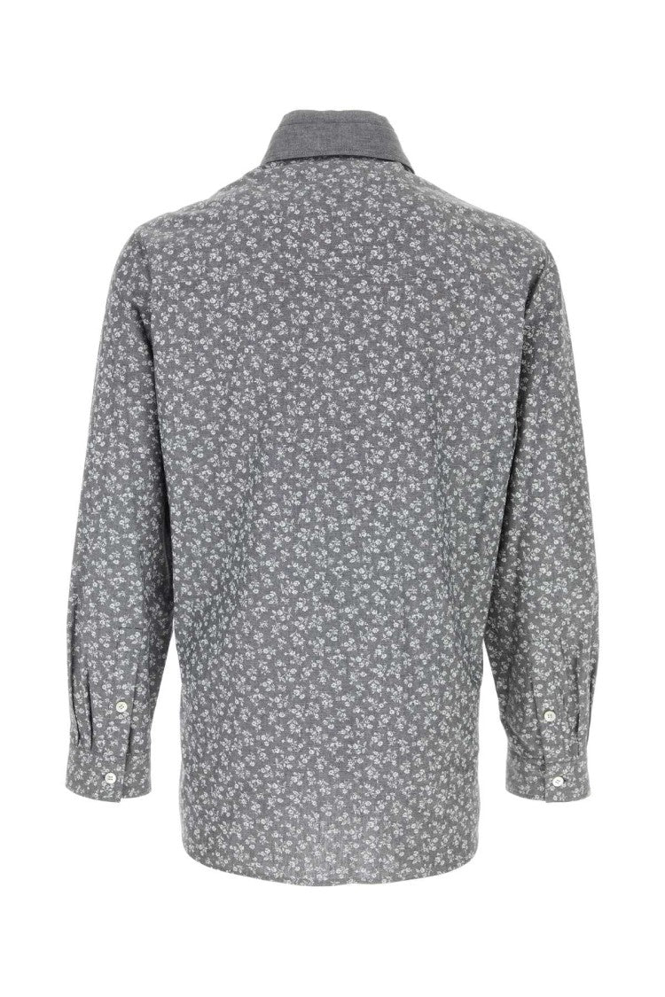 Yohji Yamamoto Printed Cotton Shirt