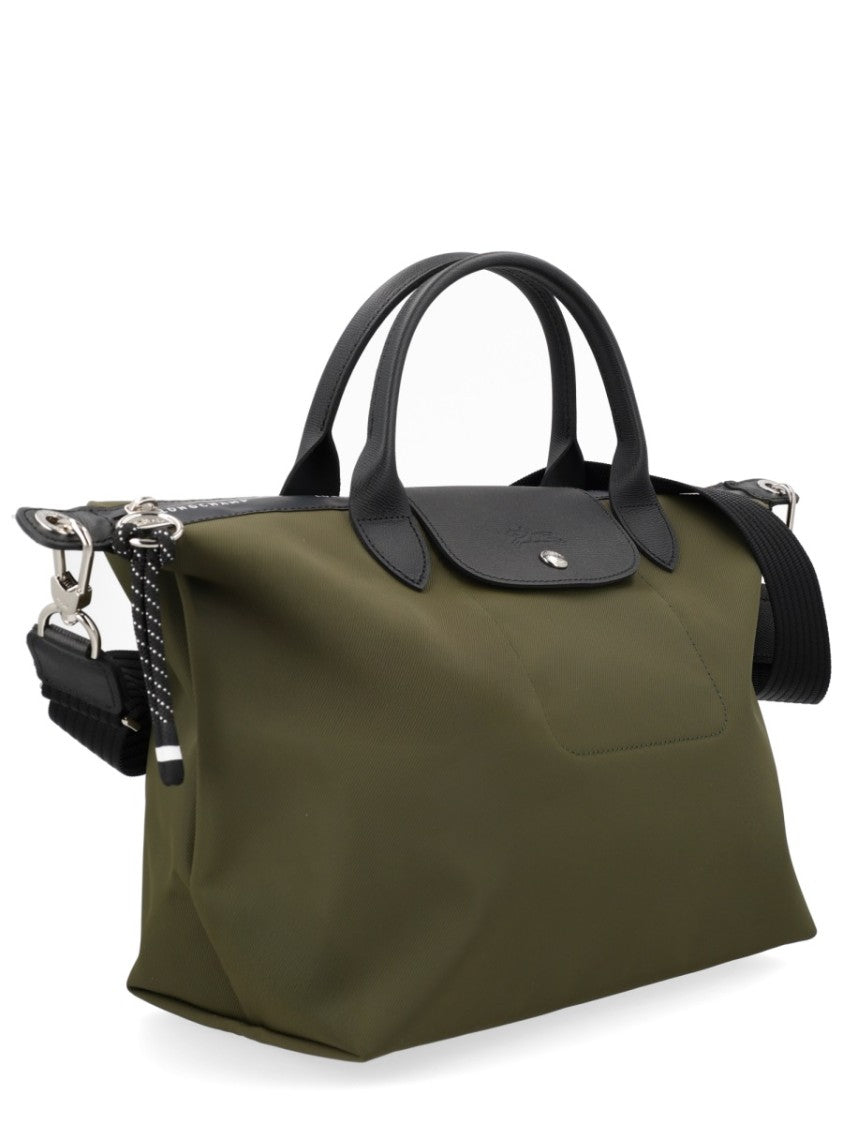 Longchamp Large Structured Borsa "Le Pliage Energy" With Dual Handles